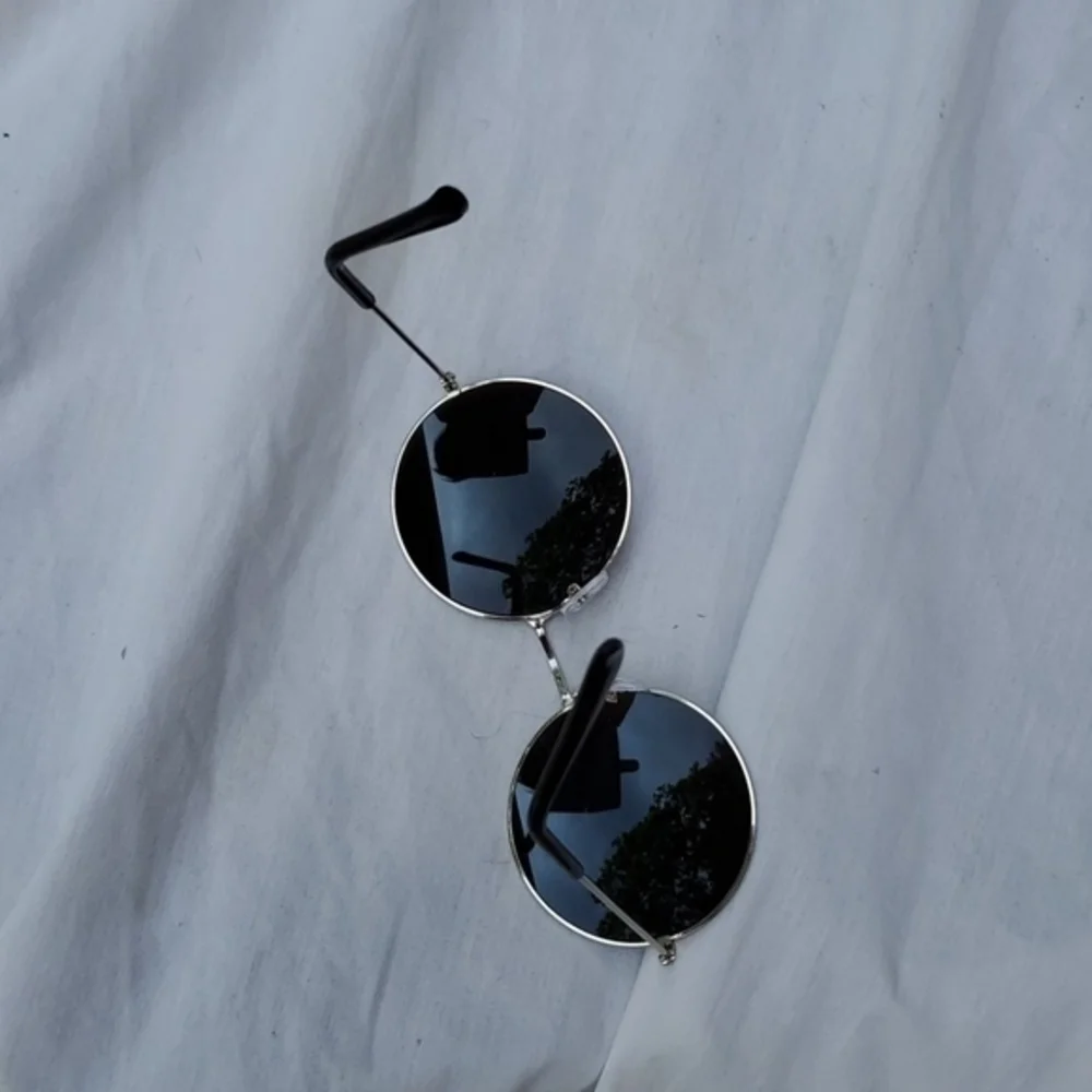 Circle Steampunk sunglasses BLUE‎ round Hippie lens